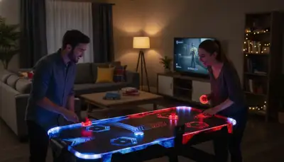 LED Airhockey Tisch: Spektakel für Zuhause