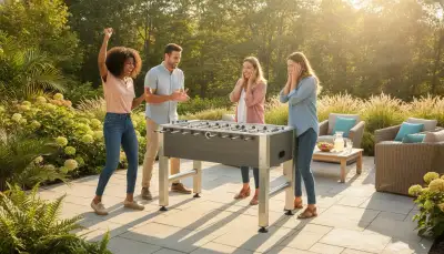 Wetterfester Kickertisch: Robuster Spielspaß draußen