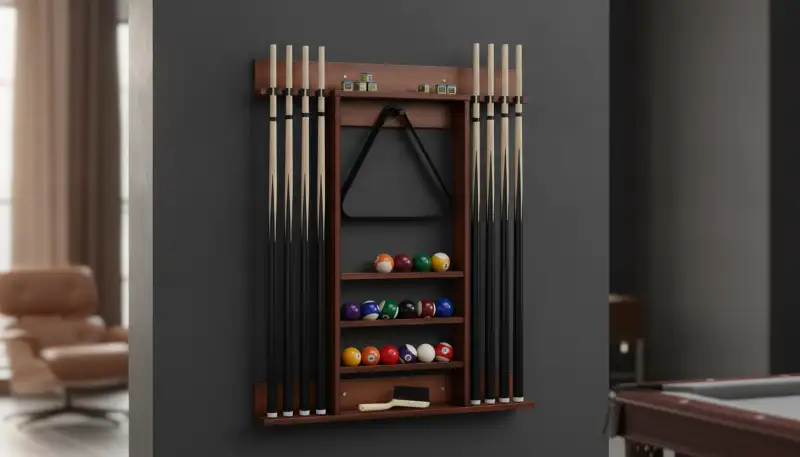 Der GYMAX Queuehalter: Schluss mit Chaos – So organisierst du dein Billard-Equipment stilvoll