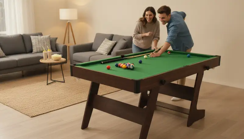 Klappbarer Billardtisch: Clever Spielen